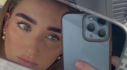 Close-up selfie in a mirror at ByRemmie_, located in Scarisbrick, England, GB.