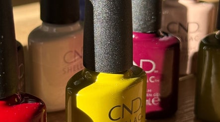 Colorful nail polish selection at mitts nails, Edinburgh, Scotland, GB.
