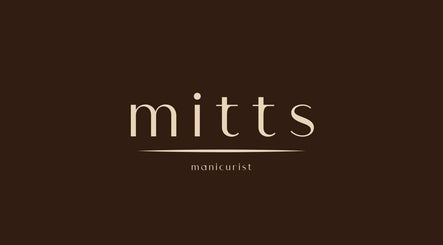 Mitts Nails logo on a brown background, located in Edinburgh, Scotland, GB.