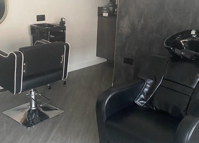 Elegant salon chair setup at REBEL_LASH_CO, Blackpool, England, GB for premium beauty treatments.