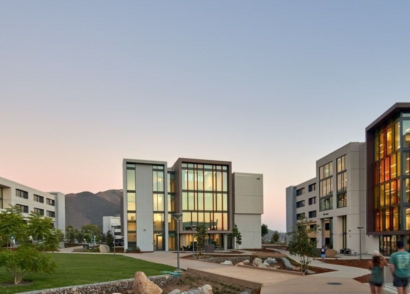 Cal Poly Cuts venue in San Luis Obispo, California with modern architecture and spacious surroundings.