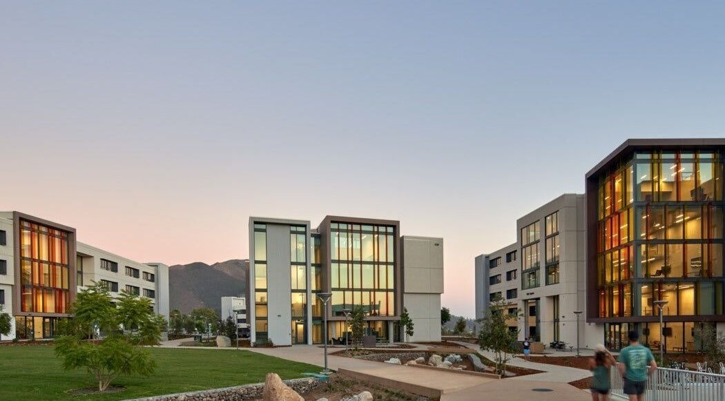 Cal Poly Cuts venue in San Luis Obispo, California with modern architecture and spacious surroundings.