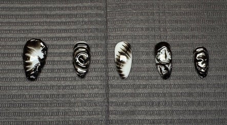 Stunning black and white nail designs at Nailsdonebyisabelle, Vaughan, Ontario, CA.