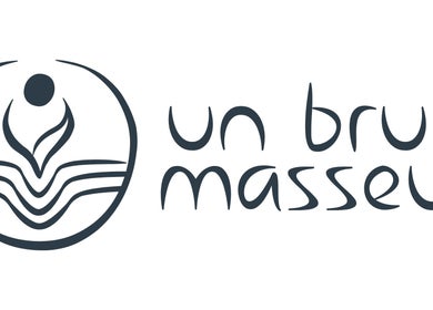 Logo design élégant d'Un Brun Masseur, Paris, Île-de-France, FR, représentant un style zen et bien-être.