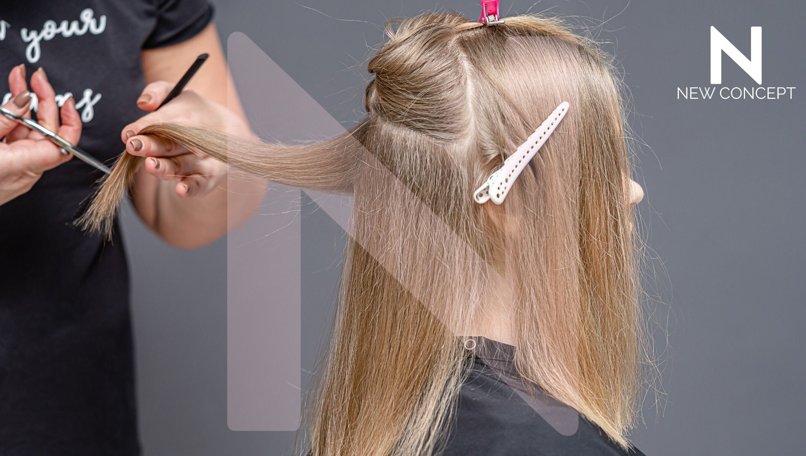 Corte de cabello en New Concept, Heredia, Heredia, CR, mostrando técnica profesional.