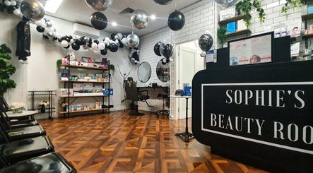 Sophie's Beauty Room in Cecil Hills, NSW, AU. Elegant interior with modern decor and seating area.