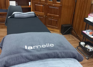 Relaxing treatment room at Angelique's Aesthetics @ The New James, Pretoria, Gauteng, ZA.