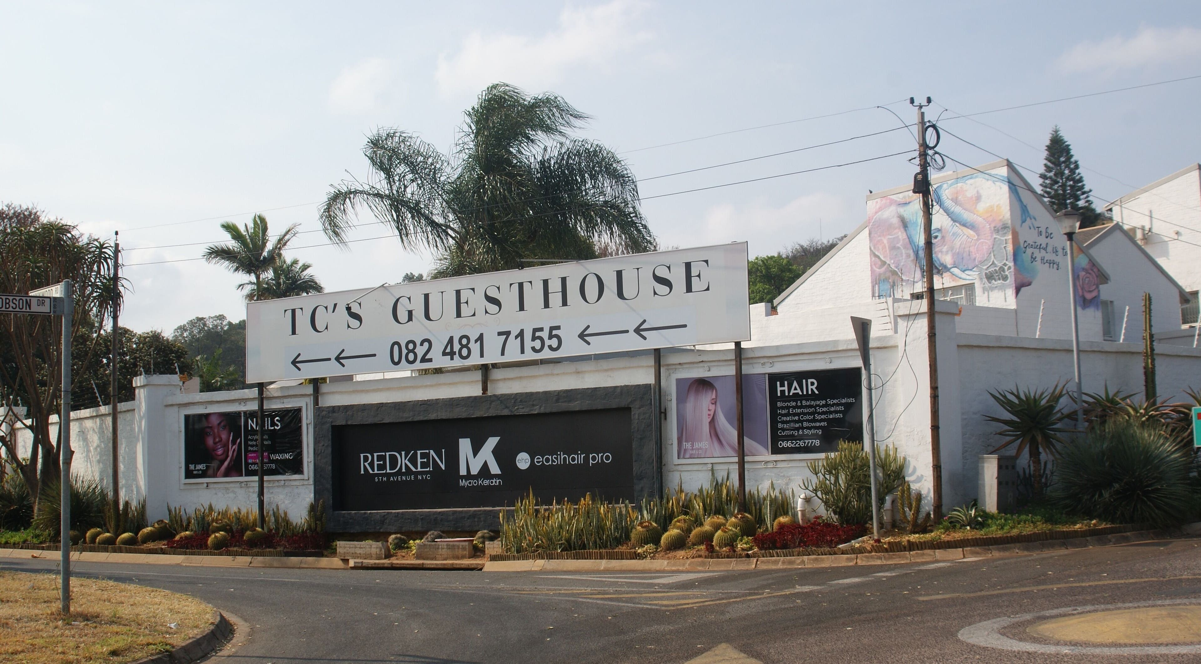 Entrance of Angelique's Aesthetics @ The New James in Pretoria, Gauteng, ZA, highlighting welcoming exterior.
