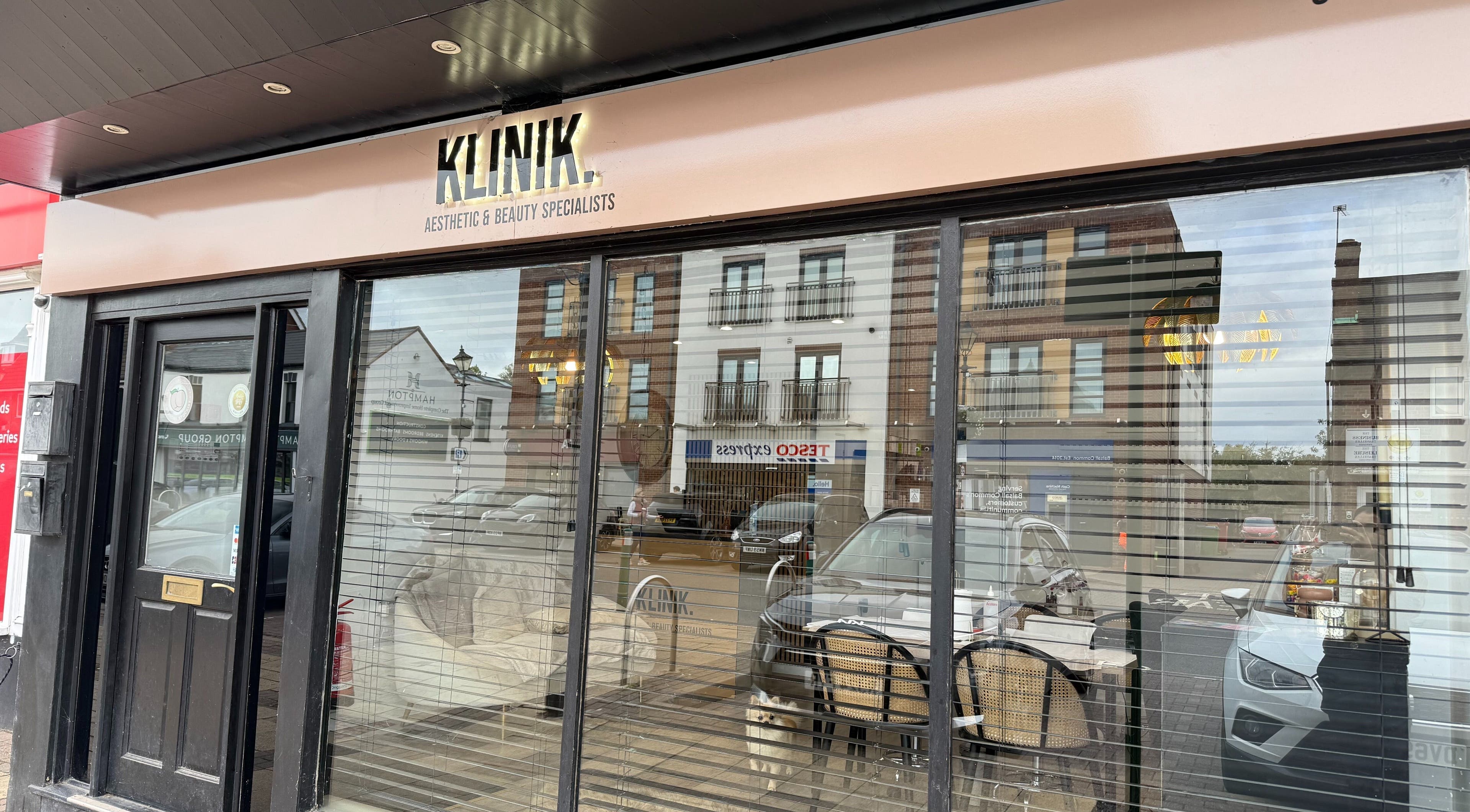 Front view of Hair by Tyarna, at Klinik, Balsall Common, England, GB showcasing elegant styling.