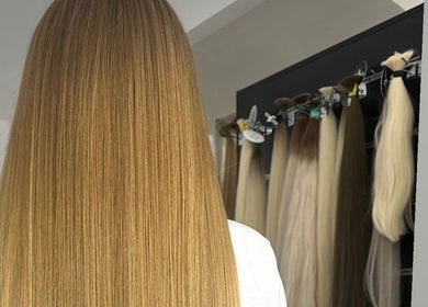 Long, smooth hair styled at Hair Beauty Studio - Slavic Hair Extensions in Melbourne, Victoria, AU.