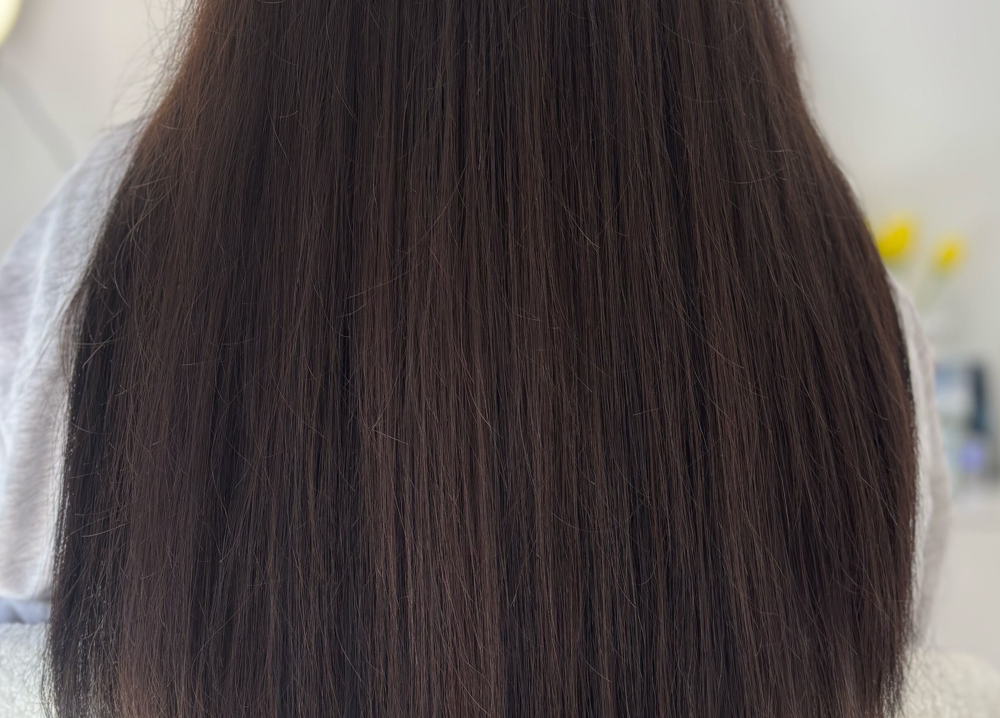 Smooth, shiny hair extension at Hair Beauty Studio - Slavic Hair Extensions, Melbourne, Victoria, AU.