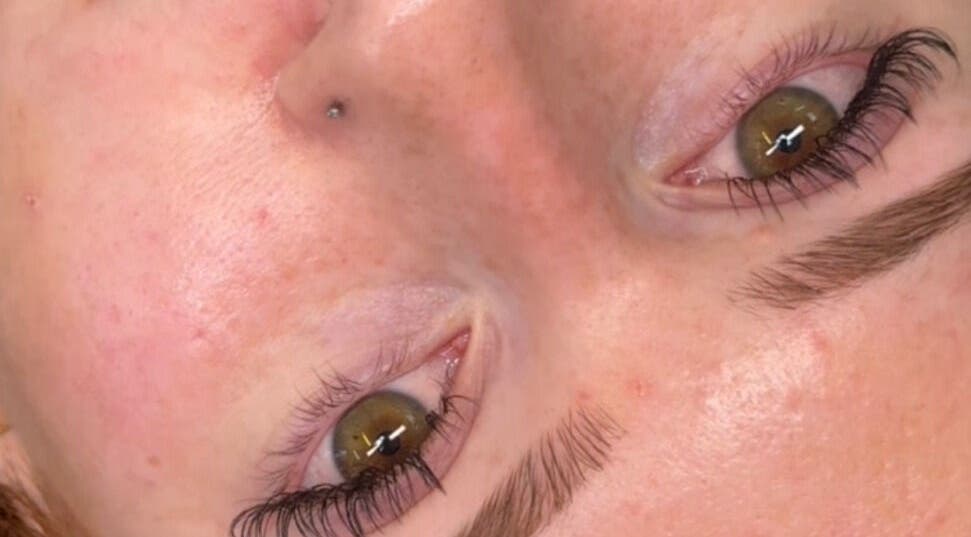 Close-up of well-groomed eyebrows and clear skin at Bykglow_, Mickleham, Victoria, AU.