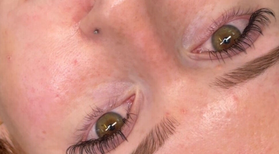 Close-up of well-groomed eyebrows and clear skin at Bykglow_, Mickleham, Victoria, AU.