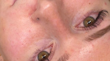 Close-up of eyes post-treatment at Bykglow_ in Mickleham, Victoria, AU showcasing radiant lashes.