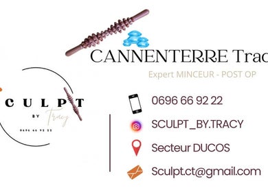Logo et coordonnées de Sculpt By Tracy à Ducos, Le Marin, MQ. Spécialiste en minceur et post-opératoire.
