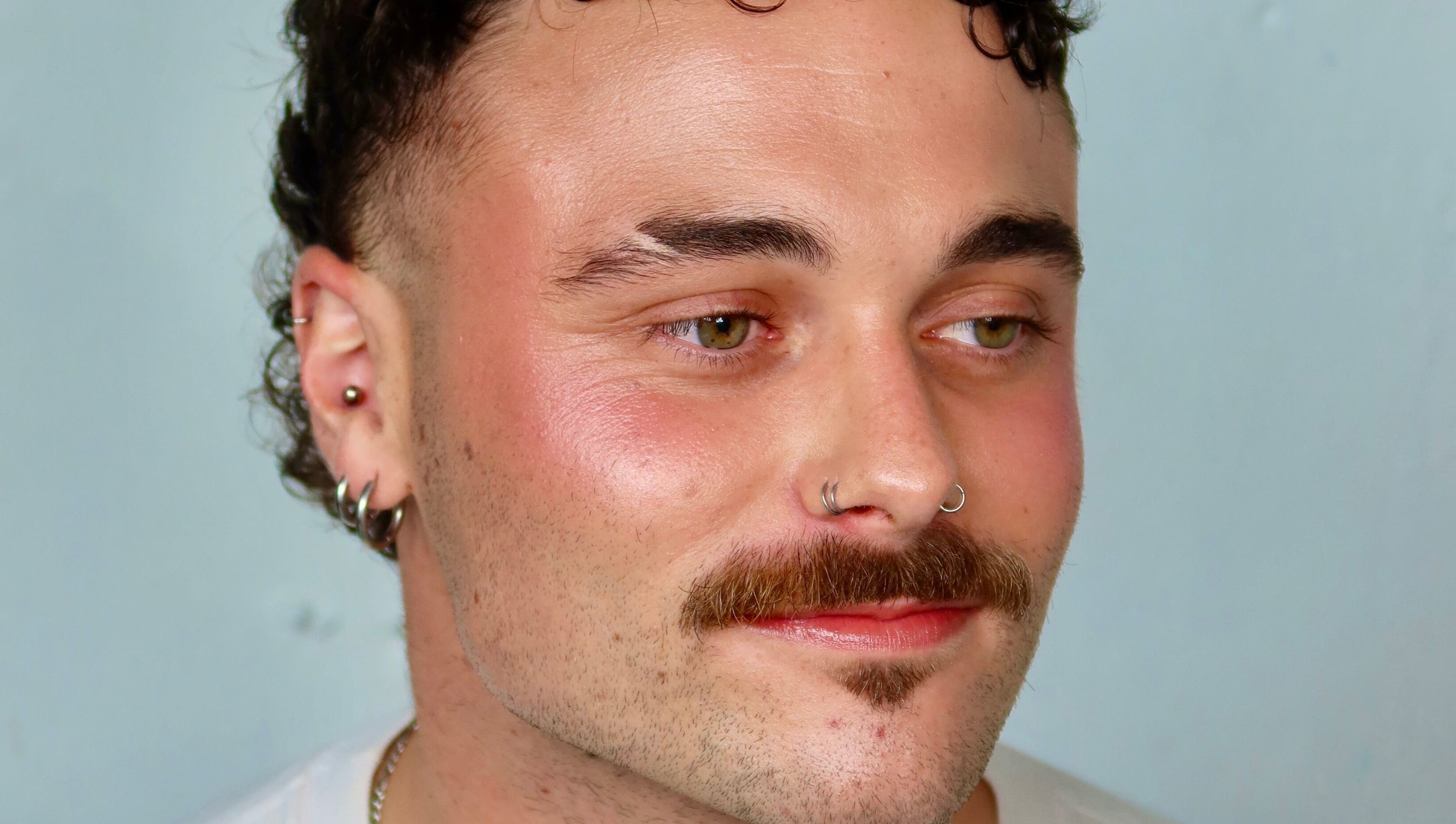 Close-up of stylish individual showcasing makeup artistry by Dublin Hair and Makeup artist, Dublin, County Dublin, IE.