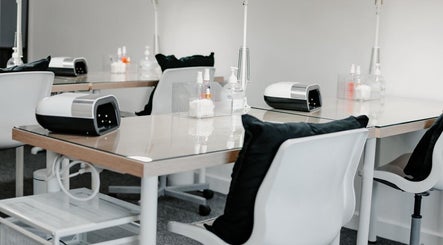 Modern nail salon setup at Kate Brooks ~ Nail Artist in Llandudno, Wales, GB with sleek workstations.
