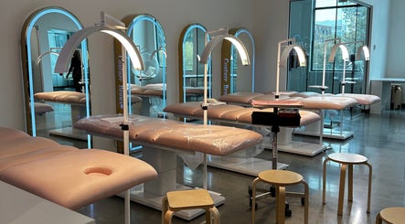 Inked by Kings studio with modern treatment chairs in Salt Lake City, Utah, US.
