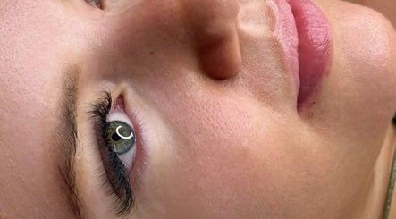 Close-up of enhanced lashes and makeup at Neidy Diniz Makeup & Lashes, Norwich, England, GB.