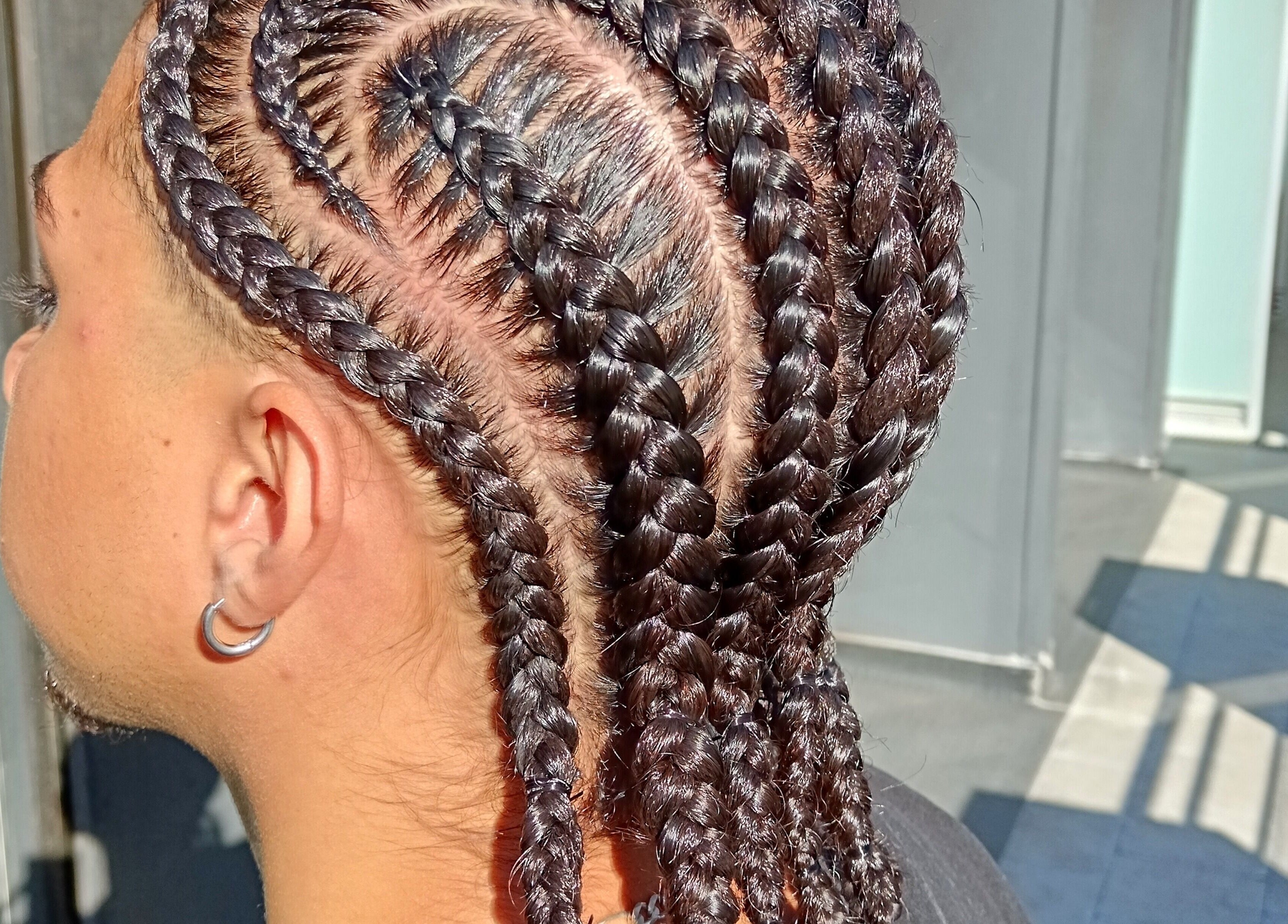 Trenzas elegantes en Trenzassm, Ñuñoa, Región Metropolitana, CL, destacando estilo innovador y detallado.