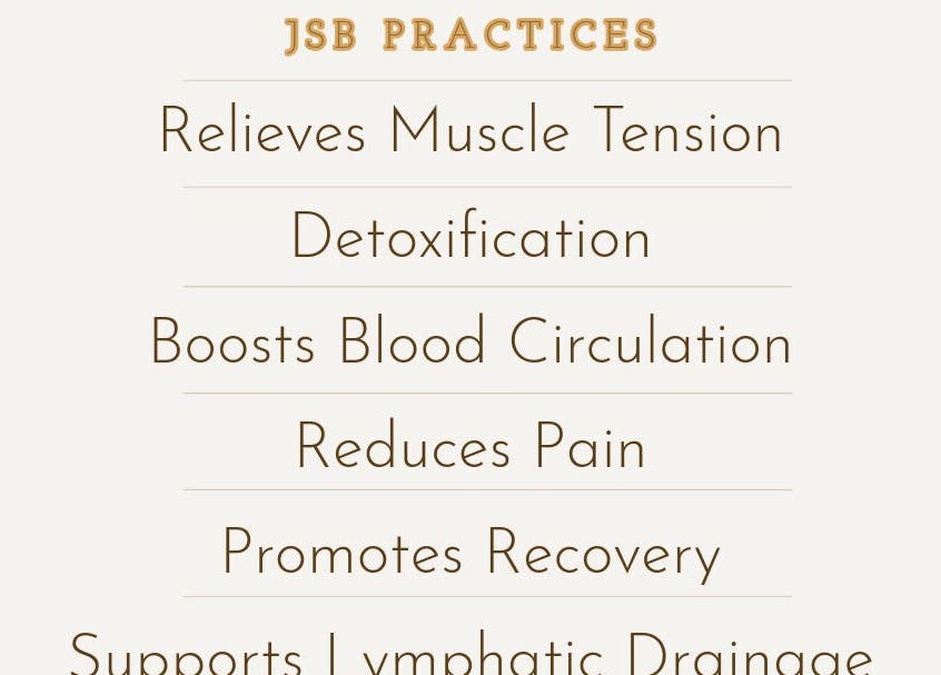 JSB Practices benefits listed for health and wellness in Ilford, England, GB.