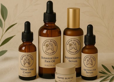 Hippie Beauty skincare products, Botanical Glow Face Oil and more, displayed at Montréal, CA.