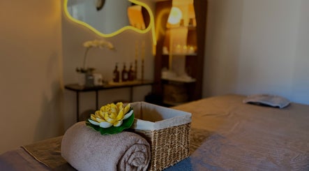 Cozy massage room at Rivera Spa and Massage, Christchurch, Canterbury Region, NZ, with a calming ambiance.