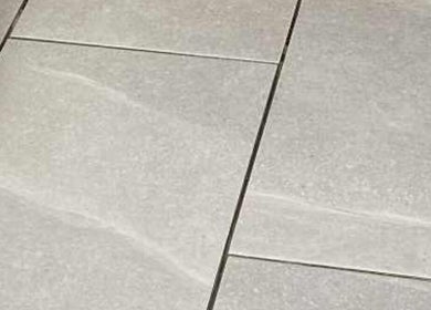 Elegant gray floor tiles at Studio 626 By Becky in Wigan, England, GB, enhancing the salon's modern appeal.