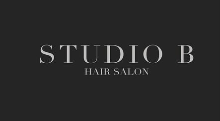 Studio B Hair Salon logo on a dark background in Melbourne, Victoria, AU.