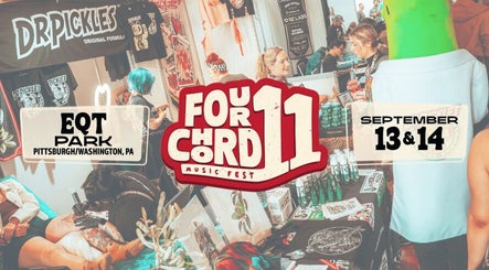 Four Chord Music Fest at EQT Park, showcasing vibrant vendor stalls in Washington, Pennsylvania, US.