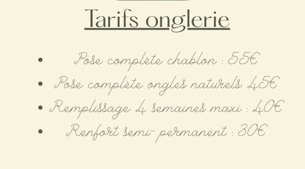 Tarifs onglerie chez Ongles & Co by M, Saulcy-sur-meurthe, Grand Est, FR : Pose complète 55€.