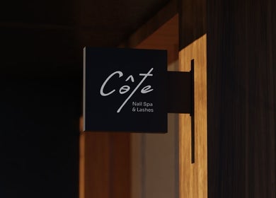Elegant Côte Spa | كوت سبا sign at entrance in Riyadh, Riyadh Province, SA.