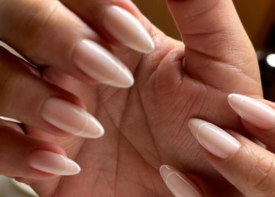 Close-up of elegant manicured nails at Côte nail spa | كوت سبا, Riyadh, Riyadh Province, SA.