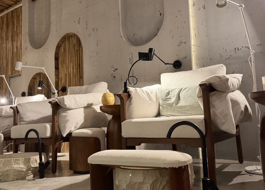 Cozy seating area at Côte nail spa | كوت سبا, a wellness oasis in Riyadh, Riyadh Province, SA.