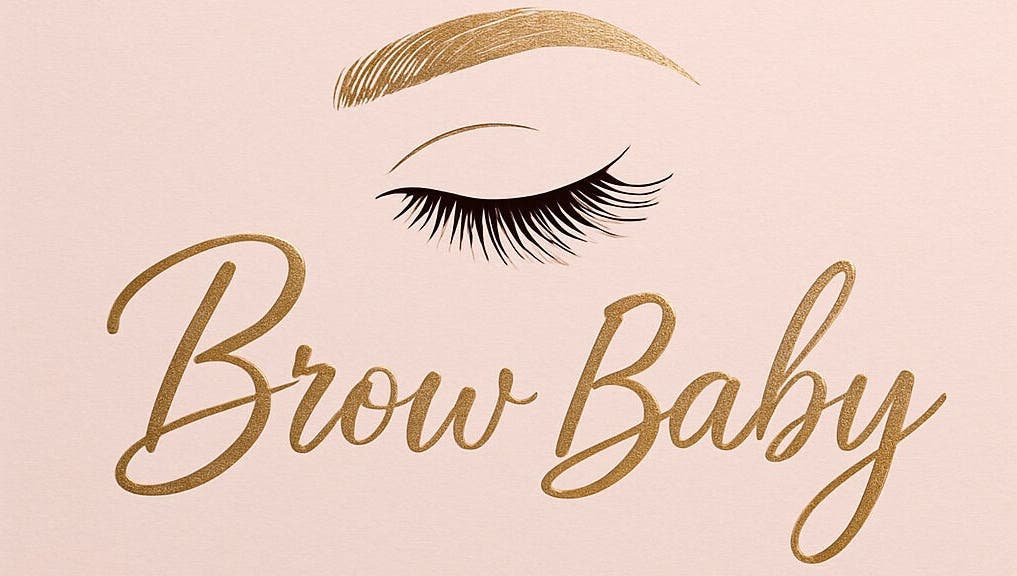 Brow Baby logo with elegant typography and brow icon in Gqeberha, Eastern Cape, ZA.