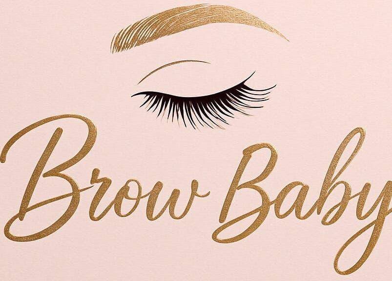 Brow Baby logo with elegant typography and brow icon in Gqeberha, Eastern Cape, ZA.