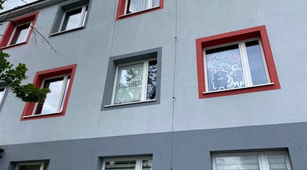 Fasada Gabinetu Terapeutyczno-Artystycznego w Katowicach, Województwo Śląskie, PL.