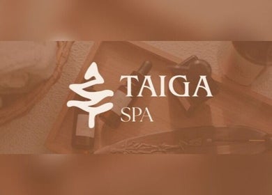 Taiga Spa branding with essential oils and spa items in Riyadh, Riyadh Province, SA.