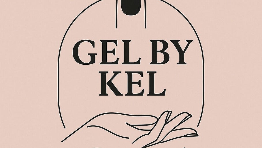 Logo of Gel By Kel, Kings Hill, England, GB with artistic hand illustration.