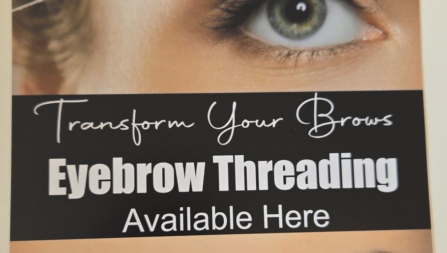 Eyebrow threading service at Beauty Divine, Royal Leamington Spa, England, GB.
