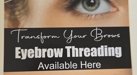 Eyebrow threading service at Beauty Divine, Royal Leamington Spa, England, GB.