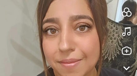 Close-up of a woman with a fresh makeover at Beauty Divine, Royal Leamington Spa, England, GB.