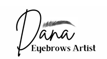 Dana Eyebrows logo featuring stylized text and eyebrow in Los Angeles, California, US.
