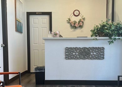 Reception area of Healthy Life Spa & Massage, Las Vegas, Nevada, US with decor and welcoming ambiance.