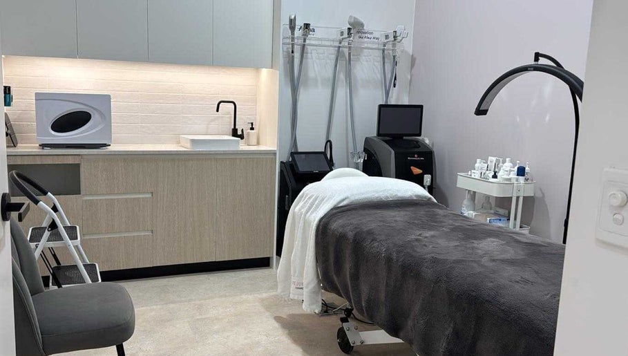 Modern treatment room at Rejuvaberry Cosmetic Clinic, Bull Creek, WA. Relaxing ambiance with advanced equipment.