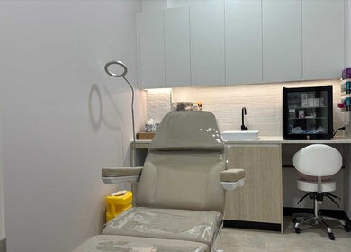 Treatment room at Rejuvaberry Cosmetic Clinic in Bull Creek, Western Australia, AU, featuring a comfortable treatment chair.