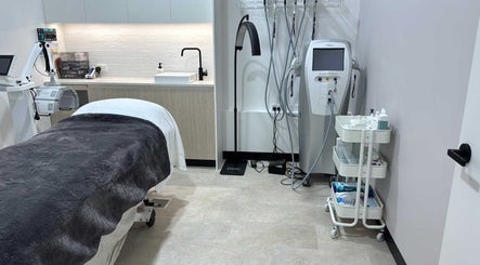 Treatment room at Rejuvaberry Cosmetic Clinic, Bull Creek, Western Australia, AU with modern equipment.