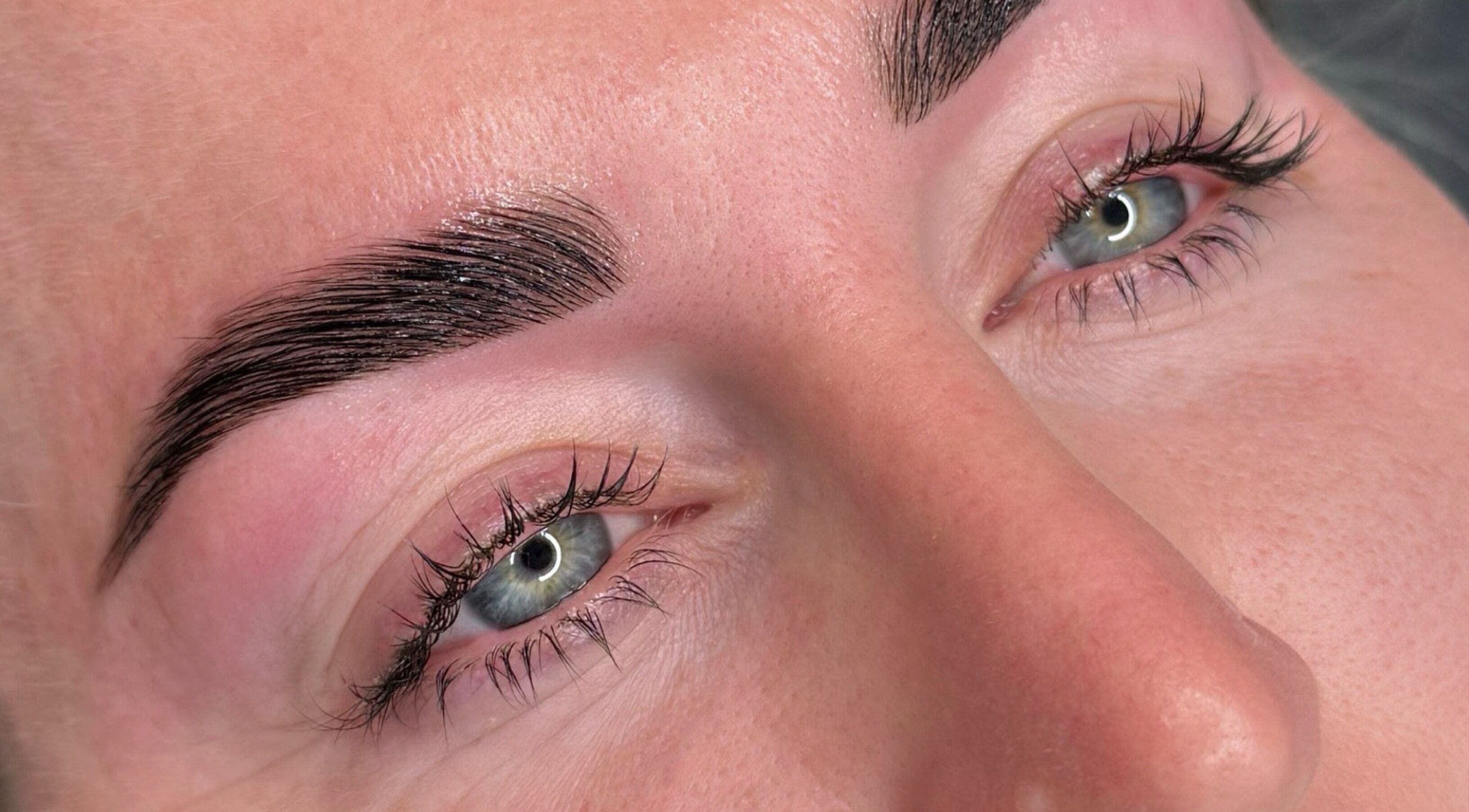 Detailed brow artistry at Jilli Maree Makeup and Brows in Taranganba, Queensland, AU.