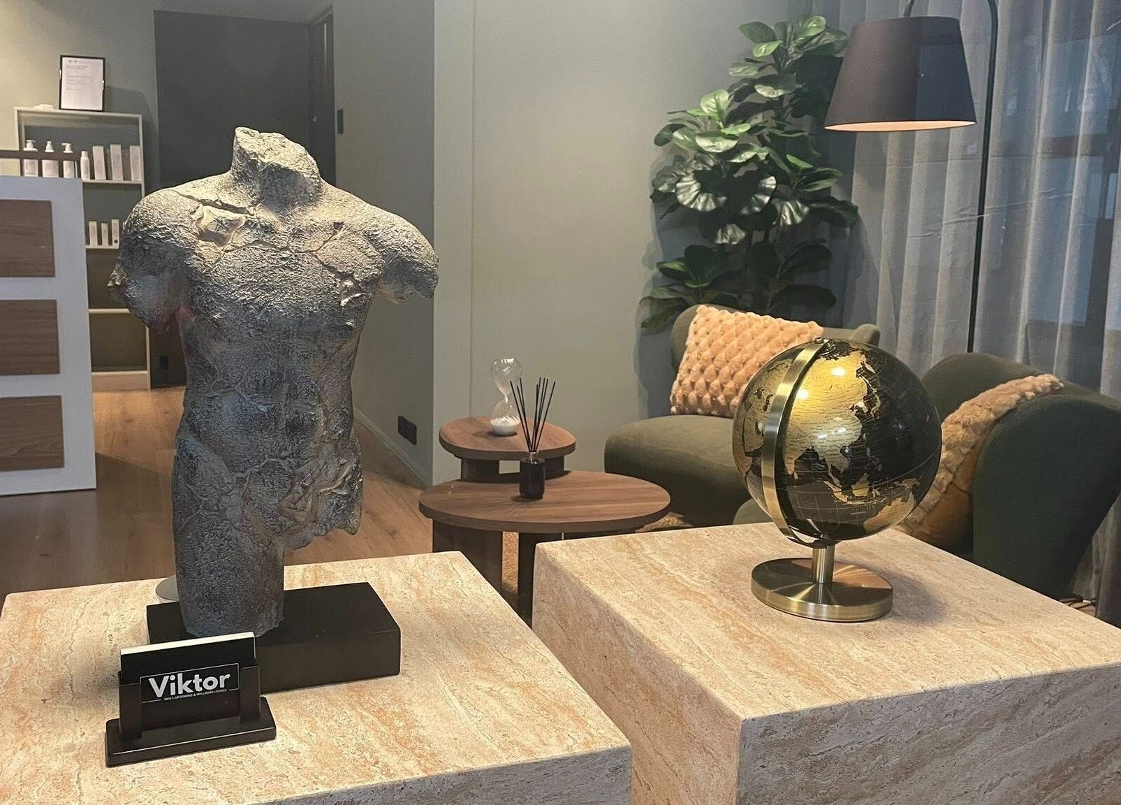 Sophisticated decor at Viktor - Men's Grooming Lounge in Caloundra, Queensland, AU showcasing a stylish interior.