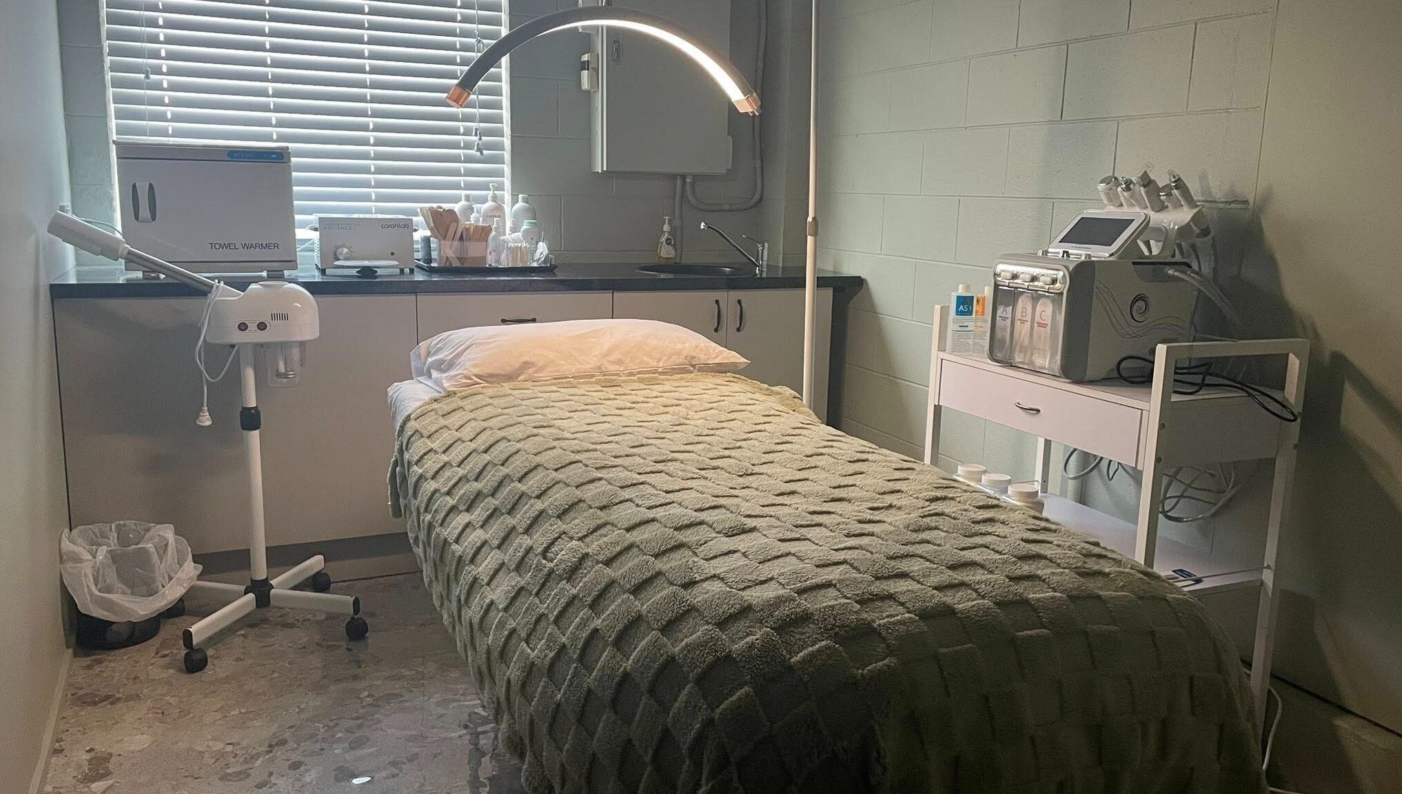 Cozy treatment room at Viktor - Men's Grooming Wellbeing Lounge in Caloundra, Queensland, AU.
